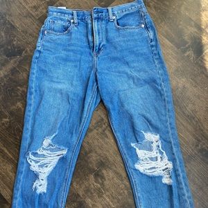 AE High Rise Mom Jeans